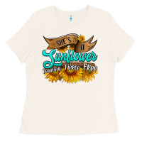 Bone she's a sunflower beautiful fierce free Ladies Tee - HRA Design Shop