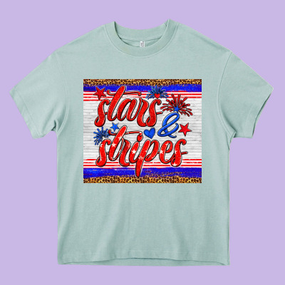 Stars And Stripes Tumbler Heavy Core Tee Designed By Hra Design Shop