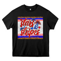 Black stars and stripes tumbler Heavy Core Tee - HRA Design Shop