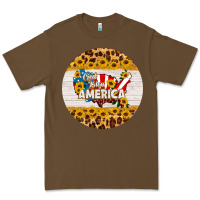 God Bless America Round Coaster Premium Tee | Teevron