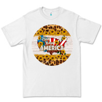 White god bless america round coaster Premium Tee - HRA Design Shop