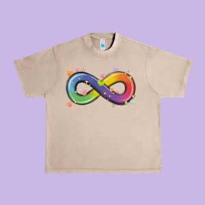 Infinity Symbol Autism Urban Heavy Tee Designed By Maliassmallbusiness