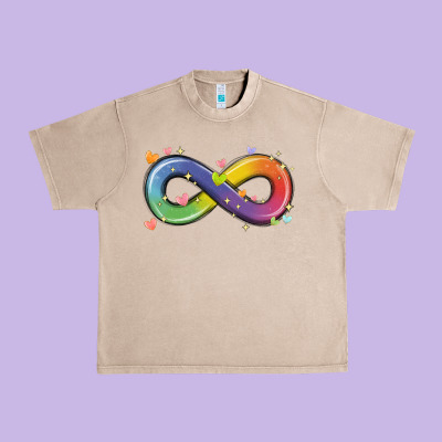 Infinity Symbol Autism Urban Heavy Tee Designed By Maliassmallbusiness