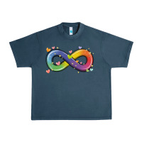 Midnight Navy infinity symbol autism Urban Heavy Tee - MaliasSmallBusiness