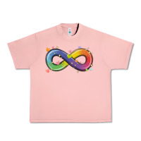Salmon infinity symbol autism Urban Heavy Tee - MaliasSmallBusiness