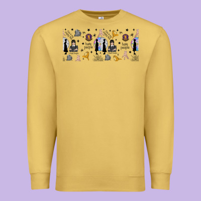 Gothic Girl And Colorful Girl Premium Sweatshirt Designed By Tumblerdesignbyshophia
