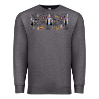 Charcoal Heather gothic girl and colorful girl Premium Sweatshirt - TumblerDesignByShophia