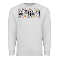 Dove Grey gothic girl and colorful girl Premium Sweatshirt - TumblerDesignByShophia