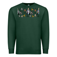 Sports Green gothic girl and colorful girl Premium Sweatshirt - TumblerDesignByShophia