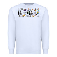 White gothic girl and colorful girl Premium Sweatshirt - TumblerDesignByShophia
