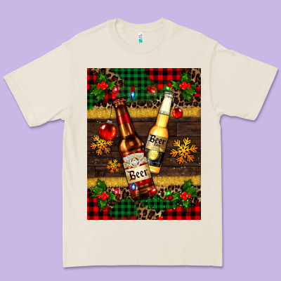 Snow And Beer Bottles Premium Tee Designed By Adodesignshop