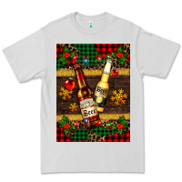 Dove Grey snow and beer bottles Premium Tee - AdoDesignShop