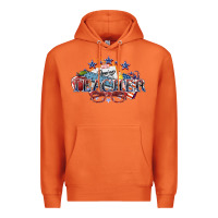 Carrot American Teacher 4th of july Premium Hoodie - HowdyJamesFarm