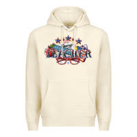 Sandshell American Teacher 4th of july Premium Hoodie - HowdyJamesFarm
