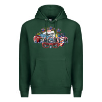 Sports Green American Teacher 4th of july Premium Hoodie - HowdyJamesFarm
