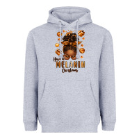 Heather Grey have a melanin christmas afro messy bun Heavyweight Hoodie - texasbilliewilder