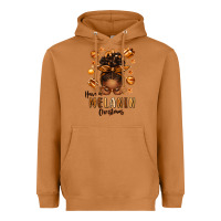 Meerkat have a melanin christmas afro messy bun Heavyweight Hoodie - texasbilliewilder