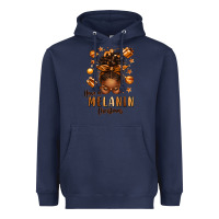 Navy have a melanin christmas afro messy bun Heavyweight Hoodie - texasbilliewilder