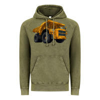 Vintage Olive Dump Truck Vintage Hoodie - LillyAllenDesigns