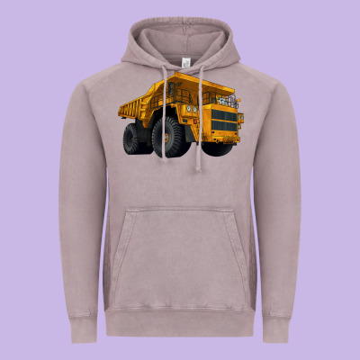 Dump Truck Vintage Hoodie Designed By Lillyallendesigns