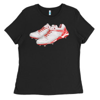 Black red cleats fa element Ladies Tee - FaDigitalArtStudio