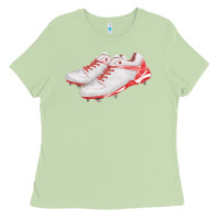 Matcha red cleats fa element Ladies Tee - FaDigitalArtStudio