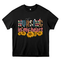 Black nursing in my heart Heavy Core Tee - FaDigitalArtStudio