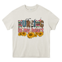 Cream nursing in my heart Heavy Core Tee - FaDigitalArtStudio