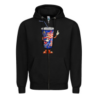 Black 4th of july coca Zipper Hoodie - BarkalooDesign