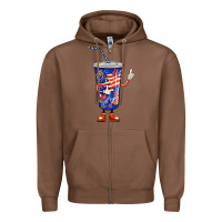 Chestnut 4th of july coca Zipper Hoodie - BarkalooDesign