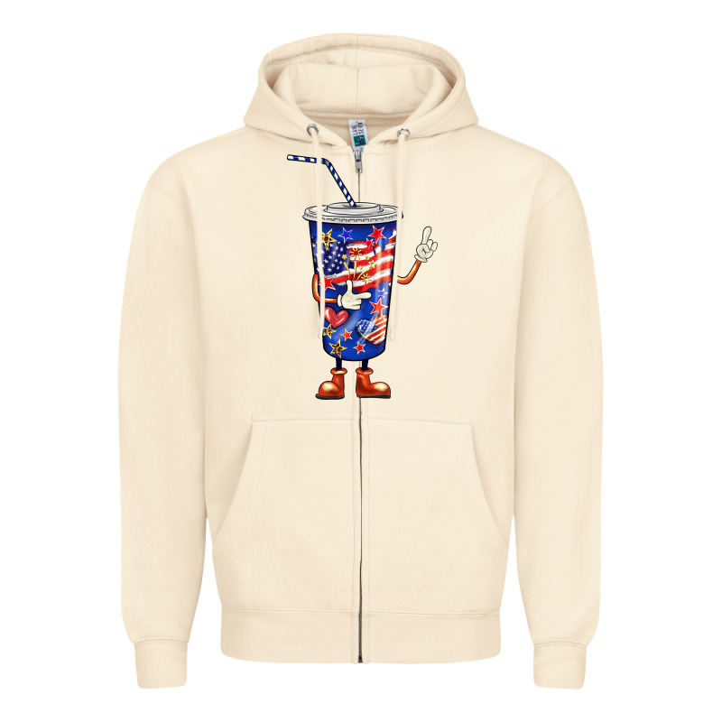 4th Of July Coca Zipper Hoodie by BarkalooDesign | Teevron