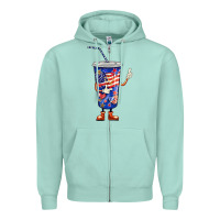 Seafoam 4th of july coca Zipper Hoodie - BarkalooDesign
