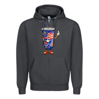Smoke 4th of july coca Zipper Hoodie - BarkalooDesign