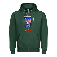 Sports Green 4th of july coca Zipper Hoodie - BarkalooDesign