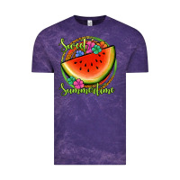 Cloud Purple sweet summertime watermelon Vintage Tee - Jasminsmagicworld