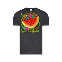 Vintage Black sweet summertime watermelon Vintage Tee - Jasminsmagicworld