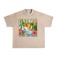 French Oak find me under the palms Urban Heavy Tee - MaliasSmallBusiness