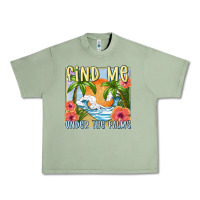 Oil Green find me under the palms Urban Heavy Tee - MaliasSmallBusiness