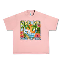 Salmon find me under the palms Urban Heavy Tee - MaliasSmallBusiness