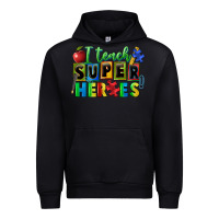 Black I teach super heroes Urban Hoodie - FaDigitalArtStudio