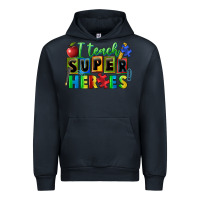 Navy I teach super heroes Urban Hoodie - FaDigitalArtStudio