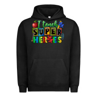 Pigment Black I teach super heroes Urban Hoodie - FaDigitalArtStudio