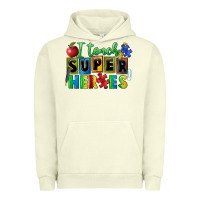 Pigment Pistachio I teach super heroes Urban Hoodie - FaDigitalArtStudio