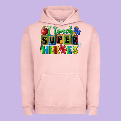 I Teach Super Heroes Urban Hoodie Designed By Fadigitalartstudio