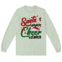 Matcha santa s favorite cheer leader Long Sleeve Tee - MaliasSmallBusiness