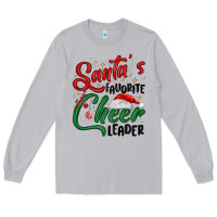 Moon Dust santa s favorite cheer leader Long Sleeve Tee - MaliasSmallBusiness