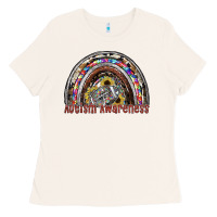 Bone autism avareness football Ladies Tee - SublimationCraftShop