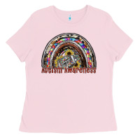 Bubblegum Pink autism avareness football Ladies Tee - SublimationCraftShop