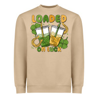 Mushroom loaded on luck Heavyweight Sweatshirt - MaliasSmallBusiness