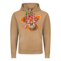 Vintage Camel valentines day orange cow Vintage Hoodie - Jasminsmagicworld